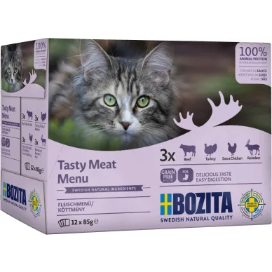 Bozita vlees multipack natvoer kat 12 x 85 g