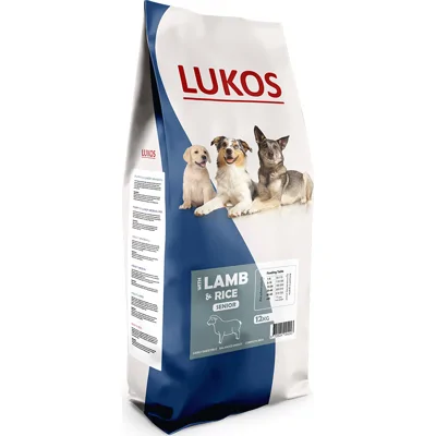 Lukos Senior met lam & rijst - premium hondenvoer 3 kg