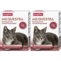 2x Beaphar Milquestra Ontworming Tabletten Kat 2 - 12 kg 2 tabletten product name