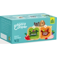 6x Edgard&Cooper Hondenvoer Multipack Kip - Kalkoen en Lam - Rund 4 x 300 gr