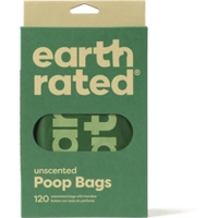 Earth Rated Eco Poepzakjes met Handvat Geurloos 120 zakjes