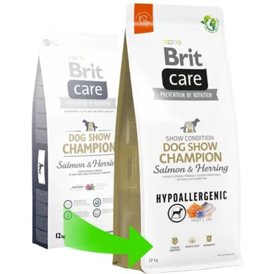Brit Care - Dog - Hypoallergenic Dog Show Champion - Zalm & Haring - 12 kg