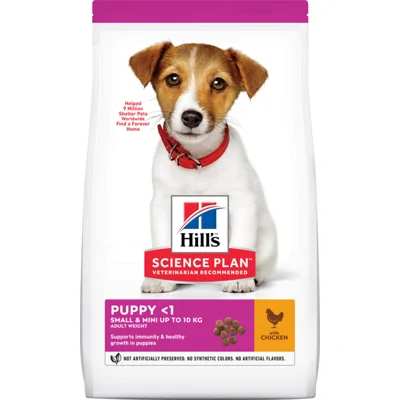 4x Hill's Science Plan Hondenvoer Puppy Small - Mini Kip 3 kg