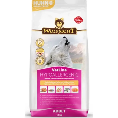 Wolfsblut VetLine Hypoallergenic Hydrolysed Kip 12 kg