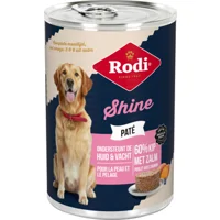 6x Rodi Hondenvoer nat Pate Shine Zalm 400 gr