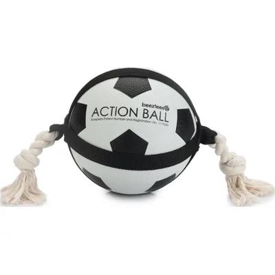 Beeztees Action Voetbal met Touw Ø 19 cm