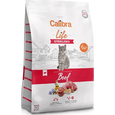 Calibra Life Cat Sterilised Beef kattenvoer 6kg