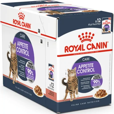 Royal Canin Appetite Control Care in Gravy (saus) natvoer kattenvoer zakjes 12 x 85 gram