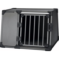 Trixie vervoersbox aluminium grafiet l 92x78x64 cm
