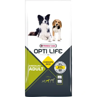 Versele Laga Opti Life adult medium hondenvoer 12,5 kg