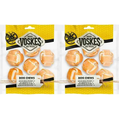 3x Voskes Bal White met Kip 6 stuks
