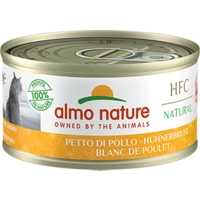 48x Almo Nature HFC Natural Kattenvoer Nat Blikje Kipfilet 70 gr
