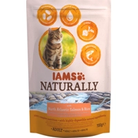 5x IAMS Naturally Kat Adult North Atlantic Zalm&Rijst 700 gr
