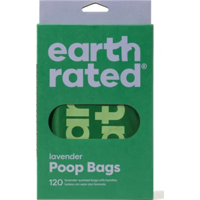 Earth Rated Eco Poepzakjes met Handvat Lavendel 120 zakjes