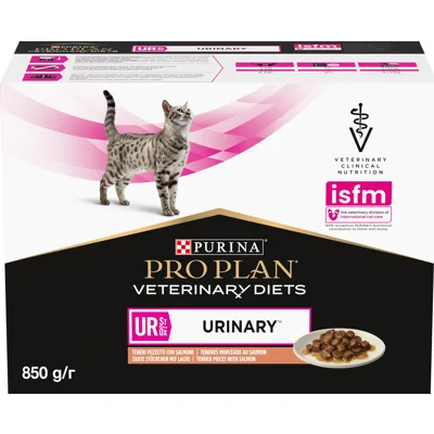 Purina Pro Plan Veterinary Diets UR Urinary - Kat - Pouch Zalm - 10 x 85 g
