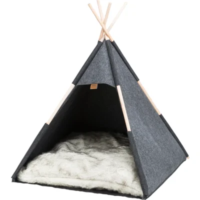 Trixie Tipi - vilt - Antraciet - 70 x 70 x 70 cm