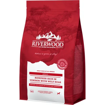 Riverwood Adult Hondenvoer -Rendier & Hert met Wild Zwijn - 2 kg