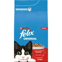 Felix Original Kattenvoer Droog Adult Rund & Kip 1,5 kg Felix Original Kattenvoer Droog Adult Rund & Kip 1,5 kg