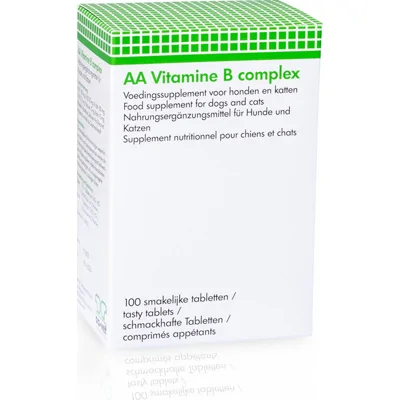 AA Vitamine B complex hond / kat 100 tabletten