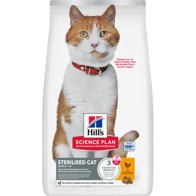 Hill's Science Plan Sterilised Cat Adult Kattenvoer met Kip 15kg