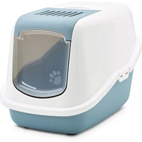 Kattenbak Nestor blauw/wit 56X39X39 product name