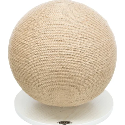 Trixie krabpaal bal op voet jute / hout 29x29x31 cm