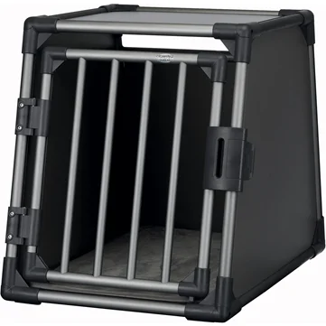 Trixie vervoersbox aluminium grafiet m 74x55x61 cm