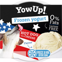 YowUp! Frozen Yoghurt Hot Dog Cheese voor hond en kat 110 gram product name
