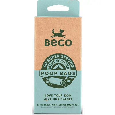 Beco Bags Poepzakjes Mint - 60 stuks 1 verpakking