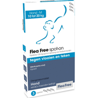 Flea Free Spot-On Hond 10-20 kg 3 pipetten