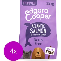 4x Edgard&Cooper Hondenvoer Puppy Verse Zalm en Kalkoen 2,5 kg