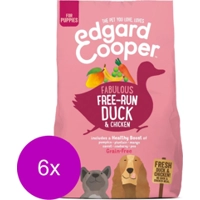 6x Edgard&Cooper Hondenvoer Puppy Scharrelkip - Scharreleend 700 gr