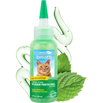 TropiClean - Fresh Breath Clean Teeth OralCareGel - Cat - 59 ml