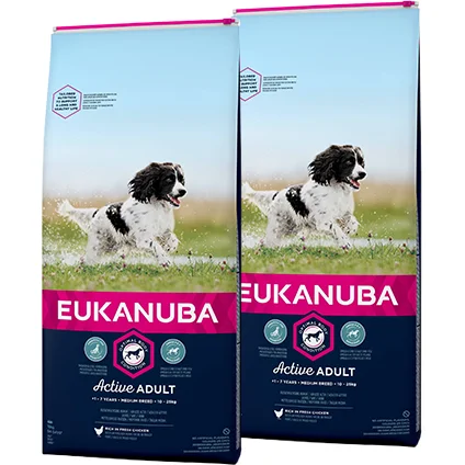 Eukanuba Adult Medium Kip 15 kg