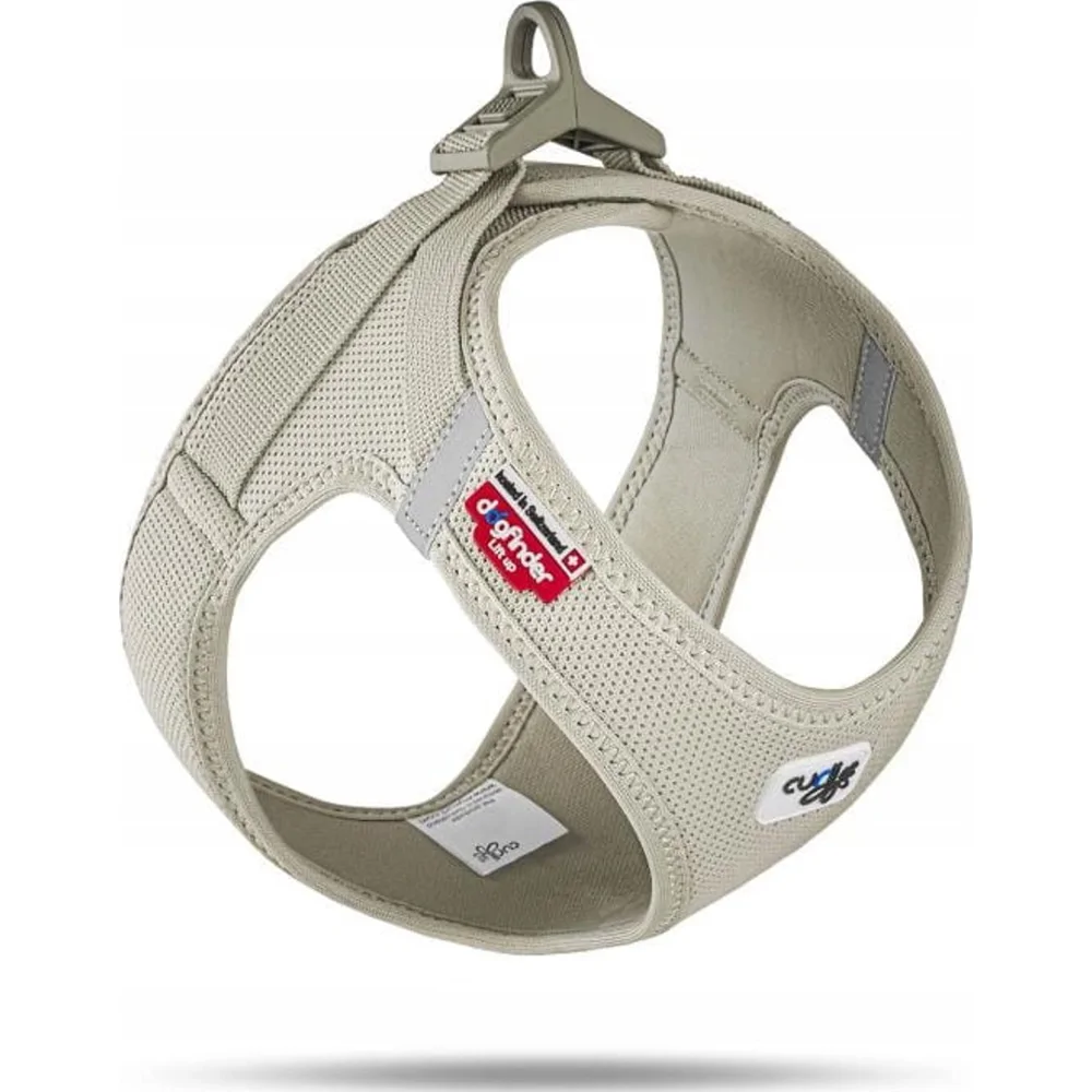 Curli Vest Harness Clasp Air-Mesh - Beige - XS