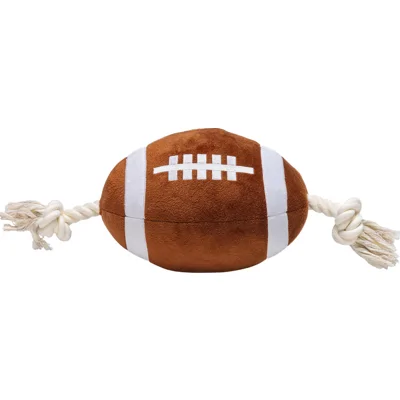 Beeztees Rugbybal met Touw - 33 cm