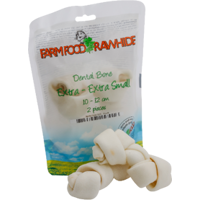 Farm Food Rawhide Dental Bone XXS 10-12cm 2 stuks