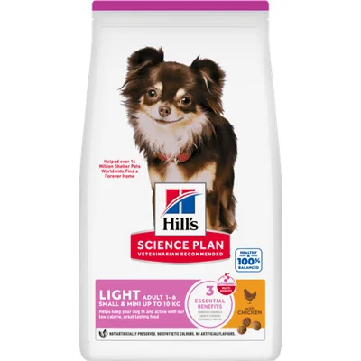 Hill's Science Plan Hond Adult Light Small&Mini Kip 1,5kg