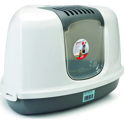 Kattenbak Nestor Corner Grijs/Wit