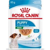 Royal Canin Mini natvoer voor puppy brokjes in saus zakjes 12x85gr