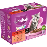 Whiskas Junior Classic Selectie in saus multipack (12 x 85 g) 1 verpakking (12 x 85 g)