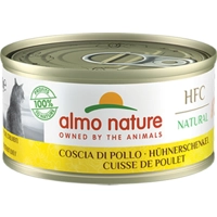 48x Almo Nature HFC Natural Kattenvoer Nat Blikje Kippenboutvlees 70 gr