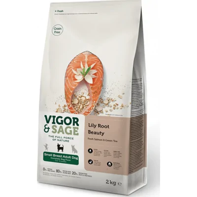 4x Vigor&Sage Hondenvoer Small Lilly Root Beauty 2 kg