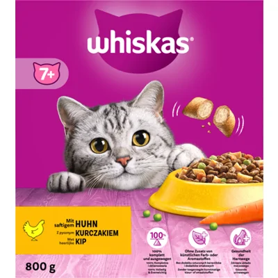 Whiskas 7+ Adult Katten Droogvoer Kip 800 gr