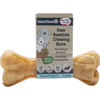 Beeztees Hertenhuid Kauwbot - 12 cm