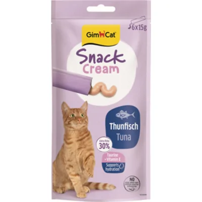 GimCat Kattensnack Cream Tonijn 6 x 15 gr