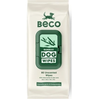 Beco Bamboo Dog Wipes hypoallergene doekjes hond (80 stuks) 5 x Kokos
