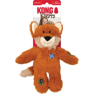 Kong Wild Knots vos met piep hondenspeelgoed Per stuk