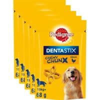 5x Pedigree Dentastix Chewy Chunx Hondensnacks Maxi Kip 68 gr