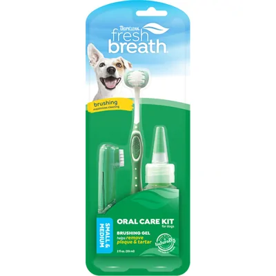 TropiClean Fresh Breath OralCareGel Kit - Small/Medium